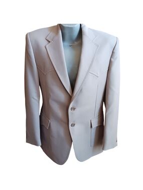 True Vintage Levi's Western Blazer 40R Medium 1970's Notched Lapel Two Button
